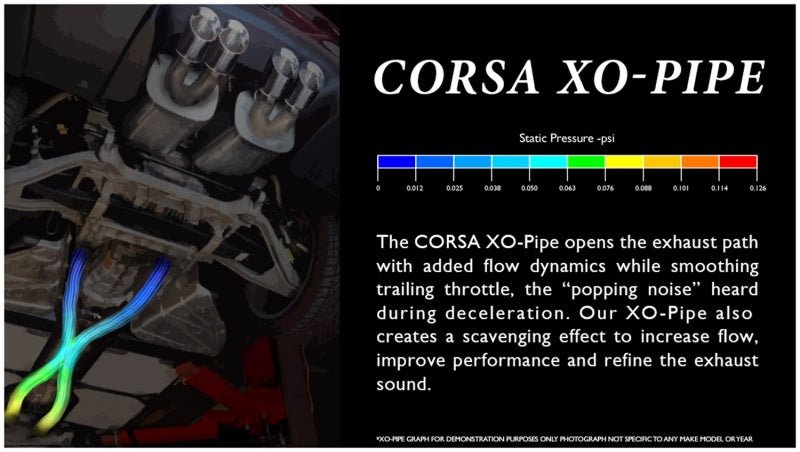 Corsa 11-14 Ford Mustang GT 5.0L V8 2.75in XO-Pipe w/ Cat - Crew Original