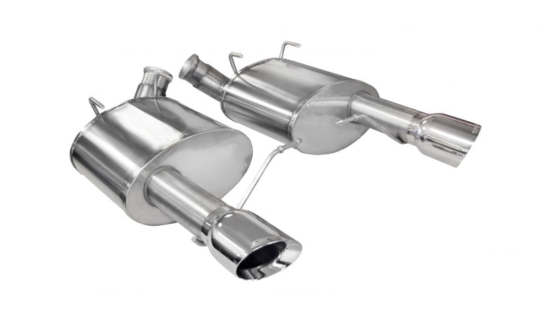 Corsa 11-14 Ford Mustang GT/Boss 302 5.0L V8 Polished Sport Axle-Back Exhaust - Crew Original