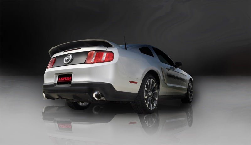 Corsa 11-14 Ford Mustang GT/Boss 302 5.0L V8 Polished Xtreme Axle-Back Exhaust - Crew Original