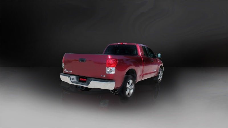 Corsa 11-14 Toyota Tundra Double Cab/Crew Max 5.7L V8 Black Sport Cat-Back Exhaust - Crew Original