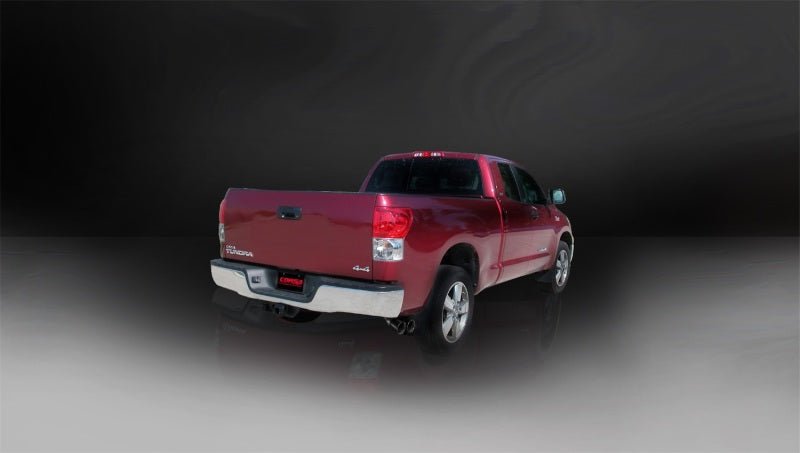 Corsa 11-14 Toyota Tundra Double Cab/Crew Max 5.7L V8 Black Sport Cat-Back Exhaust - Crew Original