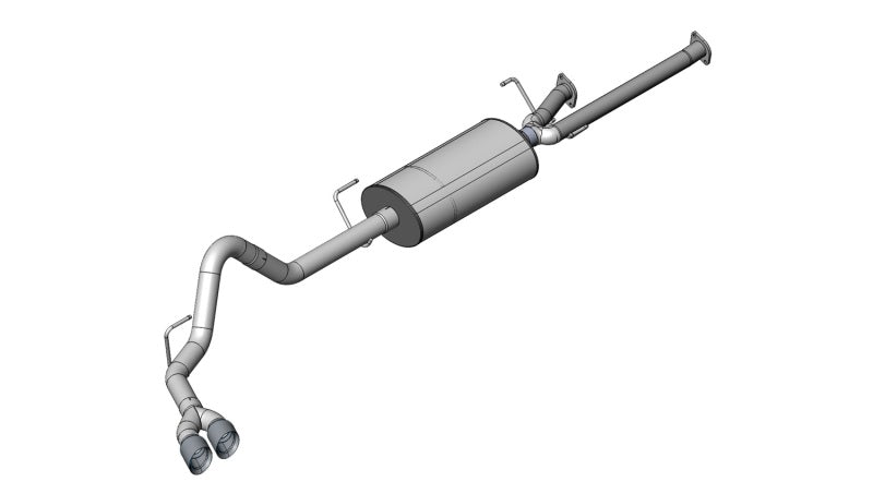 Corsa 11-14 Toyota Tundra Double Cab/Crew Max 5.7L V8 Polished Sport Cat-Back Exhaust - Crew Original