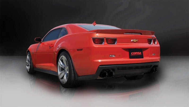 Corsa 12-13 Chevrolet Camaro Coupe ZL1 6.2L V8 Black Sport Cat-Back + XO Exhaust - Crew Original