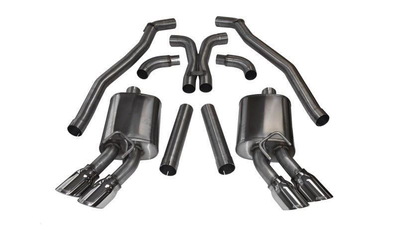 Corsa 12-13 Chevrolet Camaro Coupe ZL1 6.2L V8 Polished Sport Cat-Back + XO Exhaust - Crew Original