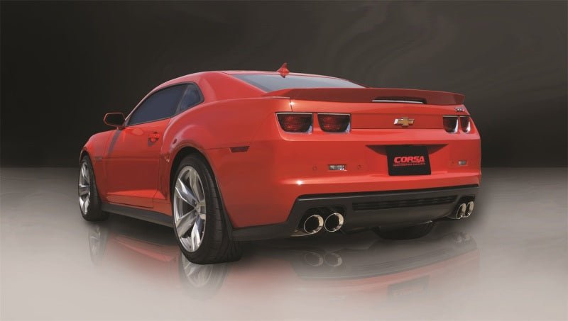Corsa 12-13 Chevrolet Camaro Coupe ZL1 6.2L V8 Polished Sport Cat-Back + XO Exhaust - Crew Original