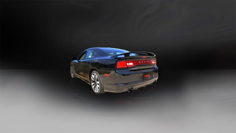 Corsa 12-13 Dodge Charger SRT-8 6.4L V8 Black Xtreme Cat-Back Exhaust - Crew Original
