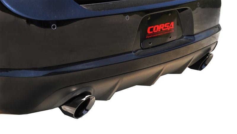 Corsa 12-13 Dodge Charger SRT-8 6.4L V8 Black Xtreme Cat-Back Exhaust - Crew Original