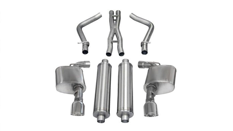 Corsa 12-13 Dodge Charger SRT-8 6.4L V8 Polished Xtreme Cat-Back Exhaust - Crew Original