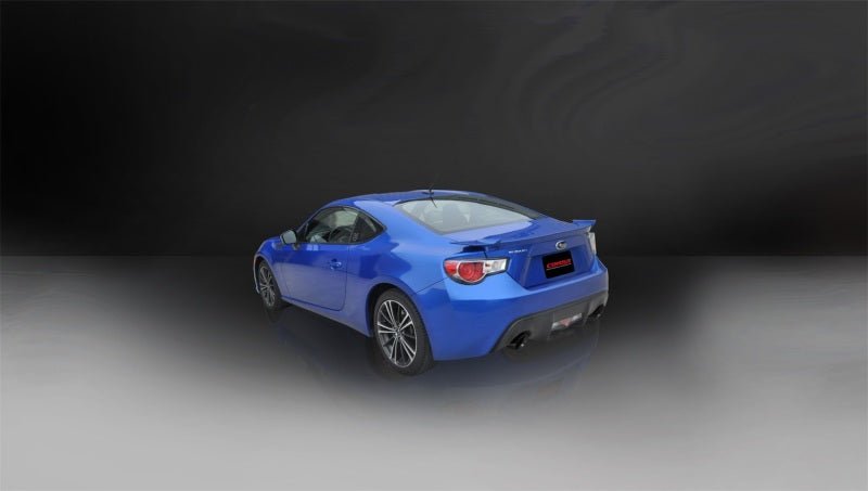 Corsa 12-14 Scion FRS / Subaru BRZ Black Tip Sport Cat-Back Exhaust - Crew Original
