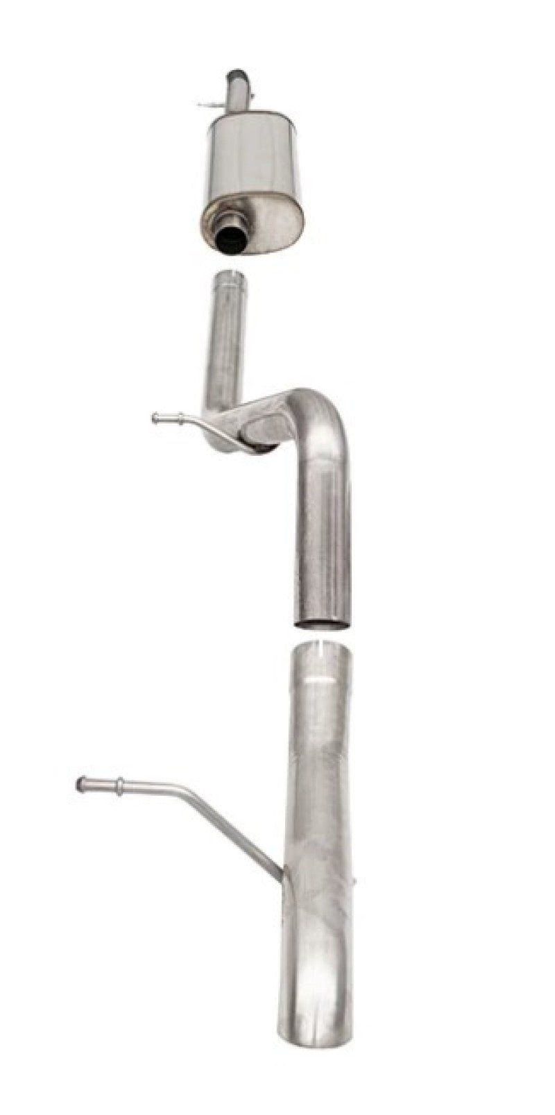 Corsa 12-18 Jeep Wrangler JKU 3.6L Sport 2.75in Cat-Back Exhaust w/ Turn Down Tip - Crew Original