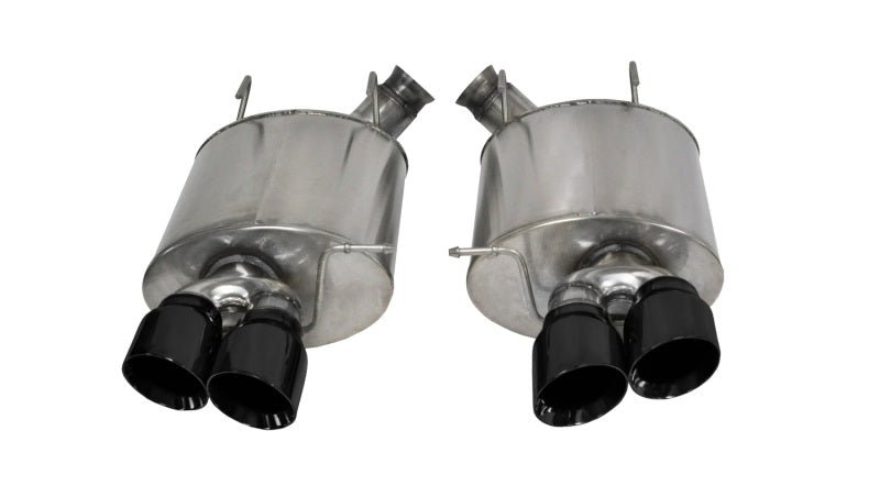 Corsa 13-13 Ford Mustang Shelby GT500 5.8L V8 Black Sport Axle-Back Exhaust - Crew Original