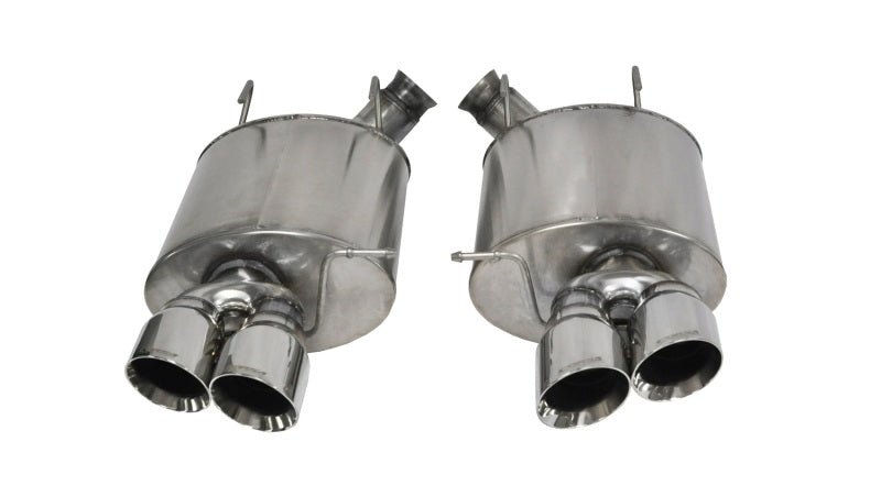 Corsa 13-13 Ford Mustang Shelby GT500 5.8L V8 Polished Sport Axle-Back Exhaust - Crew Original