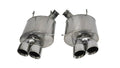 Corsa 13-13 Ford Mustang Shelby GT500 5.8L V8 Polished Sport Axle-Back Exhaust - Crew Original