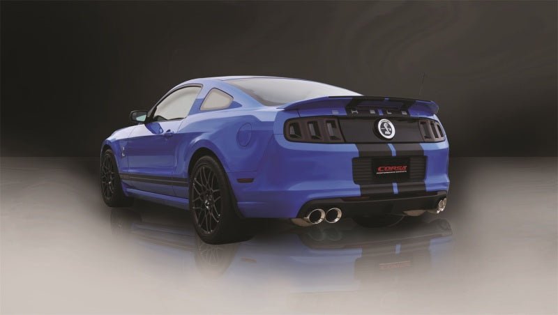 Corsa 13-13 Ford Mustang Shelby GT500 5.8L V8 Polished Sport Axle-Back Exhaust - Crew Original