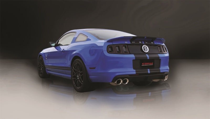 Corsa 13-13 Ford Mustang Shelby GT500 5.8L V8 Polished Sport Axle-Back Exhaust - Crew Original