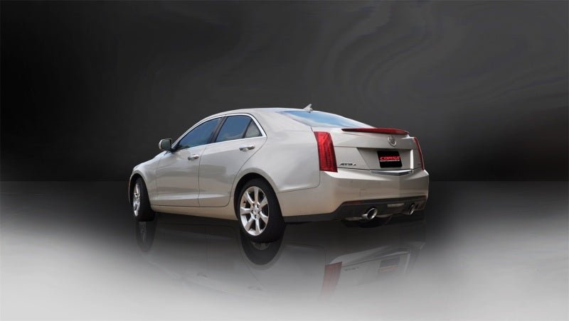 Corsa 13-14 Cadillac ATS Sedan 2.0L A/T Polished Sport Dual Rear Cat-Back Exhaust - Crew Original