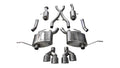 Corsa 14-16 Jeep Grand Cherokee Summit Edition Polished 2.5in Dual Rear Exit Cat-Back Exhaust - Crew Original
