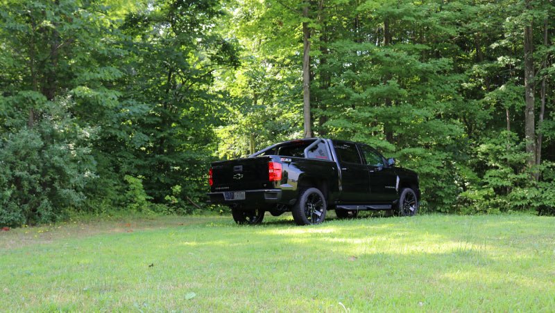 Corsa 14-17 Chevy Silverado 5.3L V8 CC / SB 3in Single Side Exit Touring Cat-Back Exhaust Black Tips - Crew Original