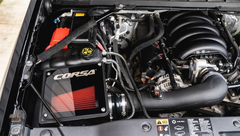 Corsa 14-19 Chevrolet Silverado/Sierra 6.2L V8 Closed Box Air Intake w/ DryTech Filter - Crew Original