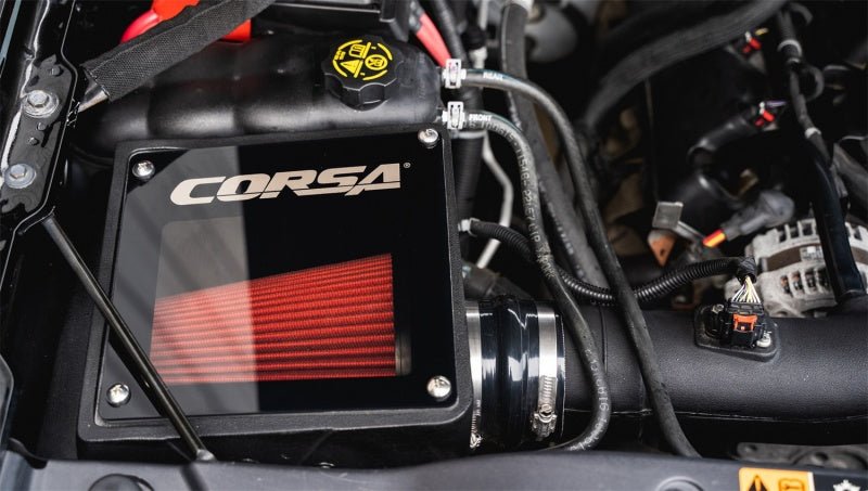 Corsa 14-19 Chevrolet Silverado/Sierra 6.2L V8 Closed Box Air Intake w/ DryTech Filter - Crew Original