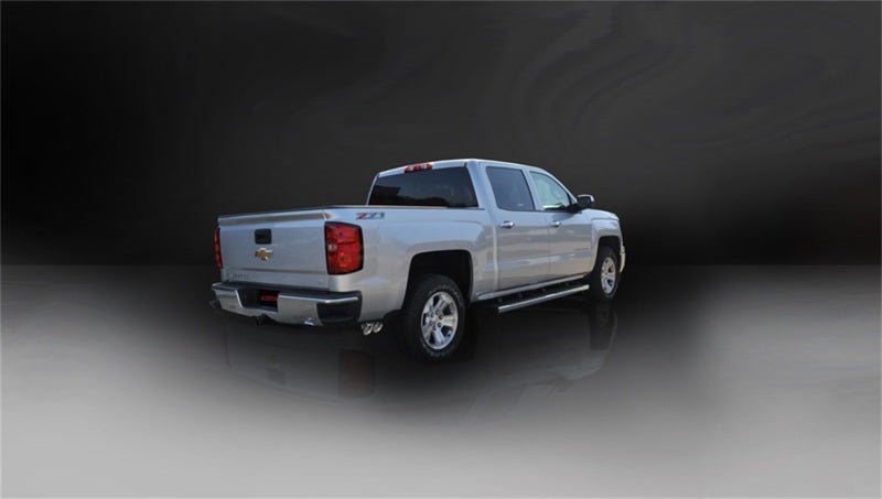 Corsa 14 GMC Sierra/Chevy Silv 1500 Crew Cab/Std. Bed 5.3L V8 Polished Sport Single Side CB Exhaust - Crew Original