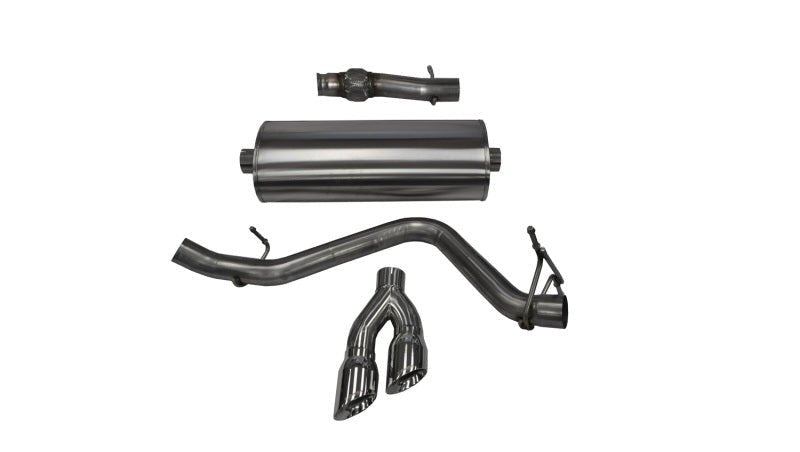 Corsa 14 GMC Sierra/Chevy Silv 1500 Reg. Cab/Std. Bed 5.3L V8 Polished Sport Single Side CB Exhaust - Crew Original