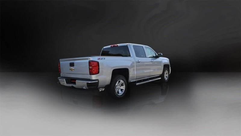Corsa 14 GMC Sierra/Chevy Silv 1500 Reg. Cab/Std. Bed 5.3L V8 Polished Sport Single Side CB Exhaust - Crew Original