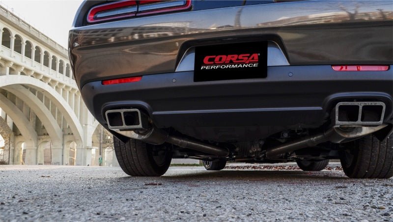 Corsa 15-16 Dodge Challenger SRT / Scat Pack / R/T 6.4L Polished Xtreme Cat-Back Exhaust - Crew Original