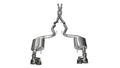 Corsa 15-16 Ford Mustang GT 5.0 3in Cat Back Exhaust Polish Quad Tips (Xtreme) - Crew Original