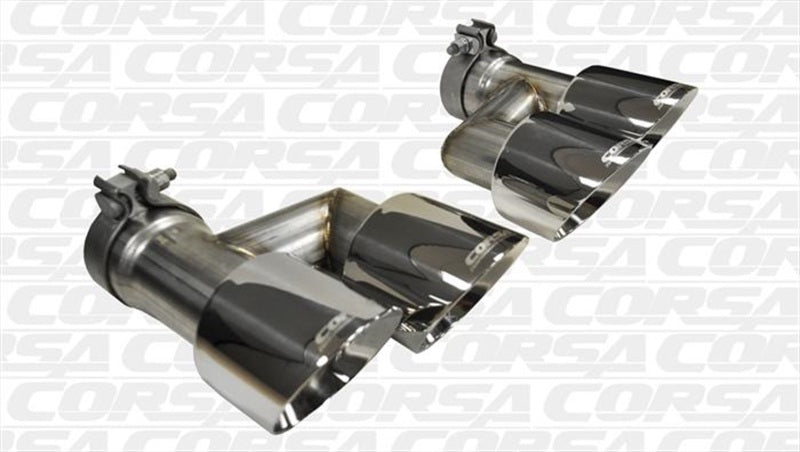 Corsa 15-16 Ford Mustang GT 5.0 Polish Quad Tips Kit - Crew Original