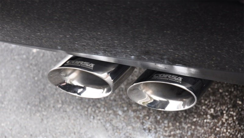 Corsa 15-16 GMC Yukon Denali 6.2L V8 Single Side Exit Cat-Back Exhaust w/ Polished Tips - Crew Original