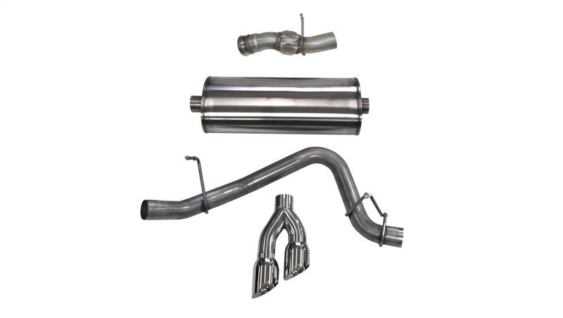 Corsa 15-16 GMC Yukon Denali 6.2L V8 Single Side Exit Cat-Back Exhaust w/ Polished Tips - Crew Original