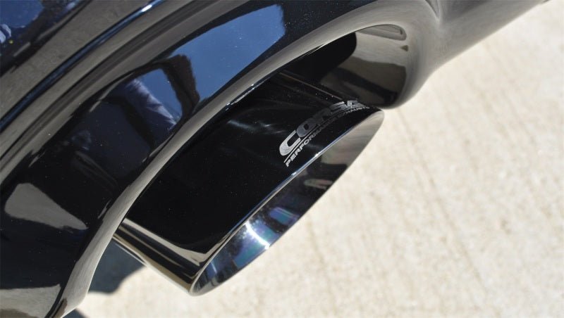 Corsa 15-16 Jeep Grand Cherokee Black 2.5in Dual Rear Exit Cat-Back Exhaust - Crew Original