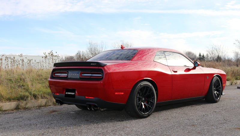 Corsa 15-17 Dodge Challenger Hellcat Dual Rear Exit Extreme Exhaust w/ 3.5in Black Tips - Crew Original