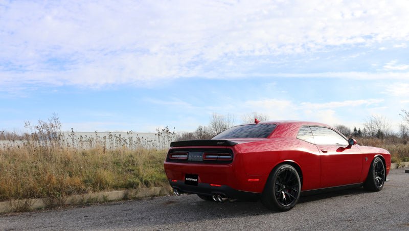 Corsa 15-17 Dodge Challenger Hellcat Dual Rear Exit Extreme Exhaust w/ 3.5in Polished Tips - Crew Original