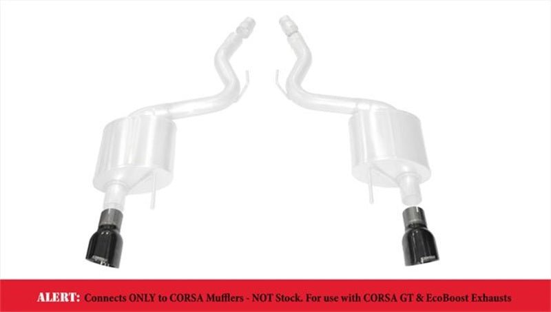 Corsa 15-17 Ford Mustang GT 3.0in Inlet / 4.5in Outlet Black PVD Tip Kit (For Corsa Exhaust Only) - Crew Original
