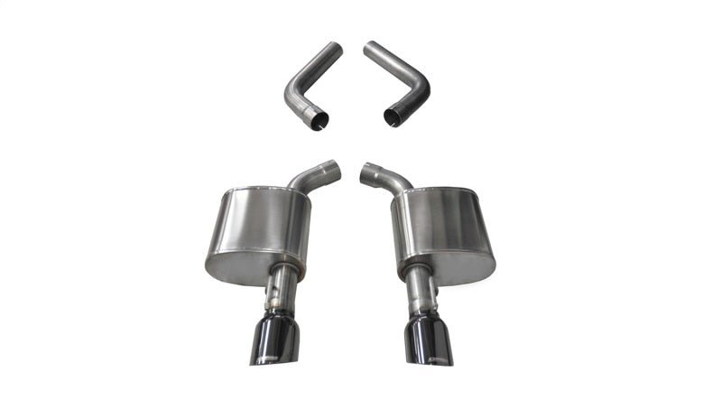 Corsa 15-19 Dodge Charger 6.4L/17-19 Dodge Charger 5.7L Black Sport AxleBack Exhaust w/4.5in Tips - Crew Original