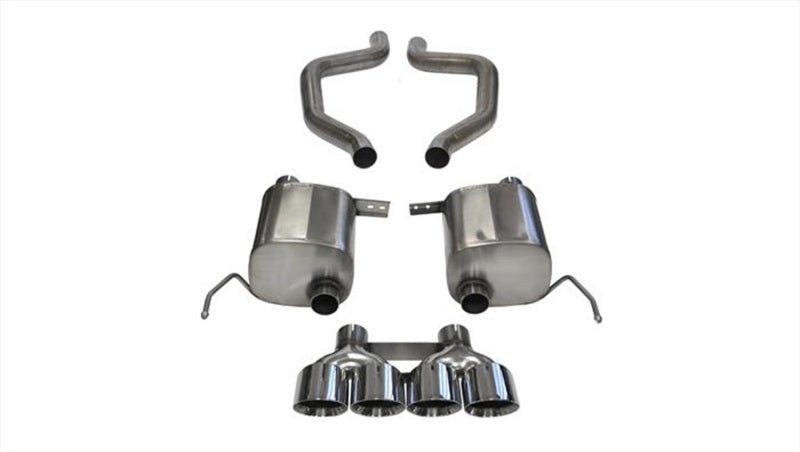 Corsa 15+ Chevy Corvette Z06 (Grand Sport M/T Only) 3in Axle Back Xtreme Exhaust Pol Quad 4.5in Tip - Crew Original