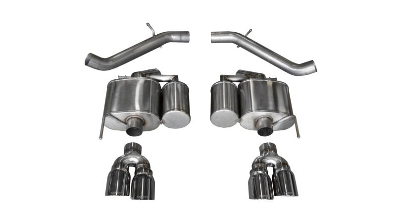 Corsa 16-18 Cadillac ATS-V 3.6T 4in Polished Sport Axle-Back Exhaust - Crew Original