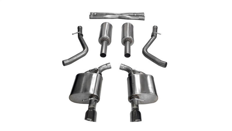 Corsa 17-18 Dodge Charger 5.7L V8 Xtreme Cat-Back Dual Rear Exit w/4.5in Black Tips - Crew Original