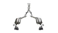 Corsa 18-20 Ford Mustang GT Convertible w/o Active Valves Xtreme Cat-Back w/ Black PVD 4in Tips - Crew Original