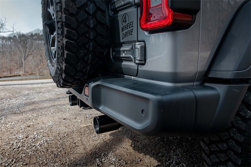 Corsa 18-21 Jeep Wrangler JLU 3.6L 2.75in Sport Cat-Back Exhaust w/ 4in Black Tips - Crew Original