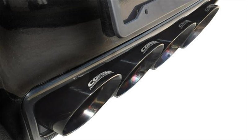Corsa 2014 Chevy Corvette C7 Coupe 6.2L V8 AT/MT 2.75in Valve-Back Dual Rear Exit Black Xtreme Exht - Crew Original