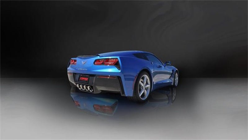 Corsa 2014 Corvette C7 Coupe 6.2L V8 AT/MT 2.75in Valve-Back Dual Rear Exit Polished Sport Exht - Crew Original