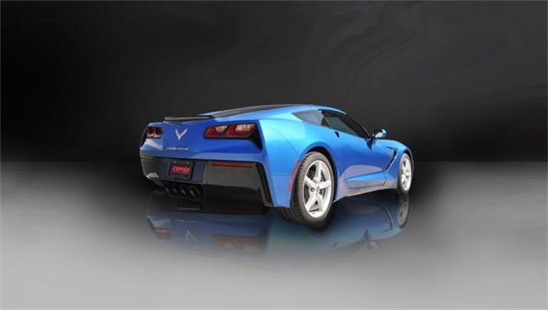 Corsa 2015 Chevy Corvette Z06 3in Axle Back Exhaust, Black Quad 4.5in Tip (Xtreme) - Crew Original
