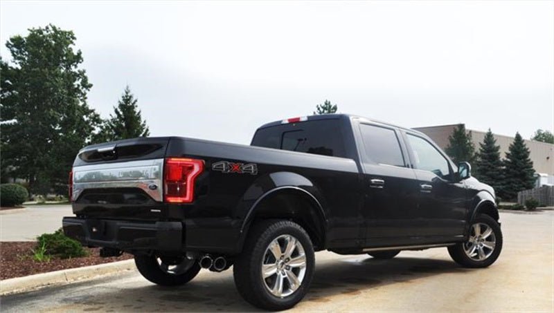 Corsa 2015 Ford F-150 5.0L V8 (Super Crew Cab) Polished Sport Single Side Dual 4in Tips CB Exhaust - Crew Original