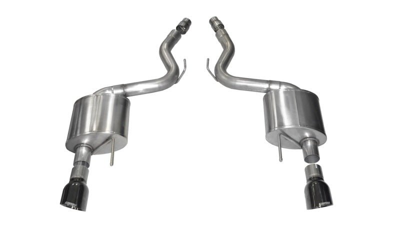 Corsa 2015 Ford Mustang GT 5.0 3in Axle Back Exhaust, Black Dual 4.5in Tip *Sport* - Crew Original