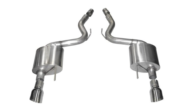 Corsa 2015 Ford Mustang GT 5.0 3in Axle Back Exhaust, Polish Dual 4.5in Tip *Sport* - Crew Original