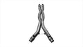 Corsa 2015 Ford Mustang GT 5.0 3in Double X Pipe *Will Fit Factory Exhaust* - Crew Original