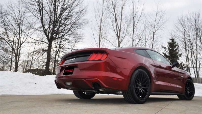 Corsa 2015 Ford Mustang GT Fastback 5.0 3in Xtreme Cat Back Exhaust w/ Dual Black 4.5in Tips - Crew Original